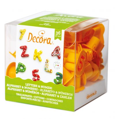 Set Tagliapasta Lettere e Numeri Piccoli