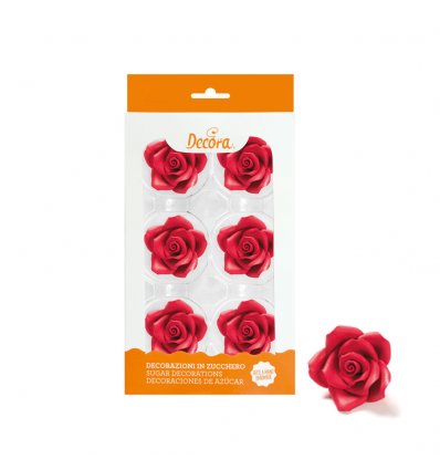 Rose in zucchero Grandi cm 5