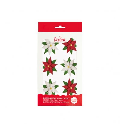 Stelle di Natale in zucchero 6 pz