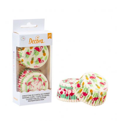 Pirottini cupcake fenicotteri